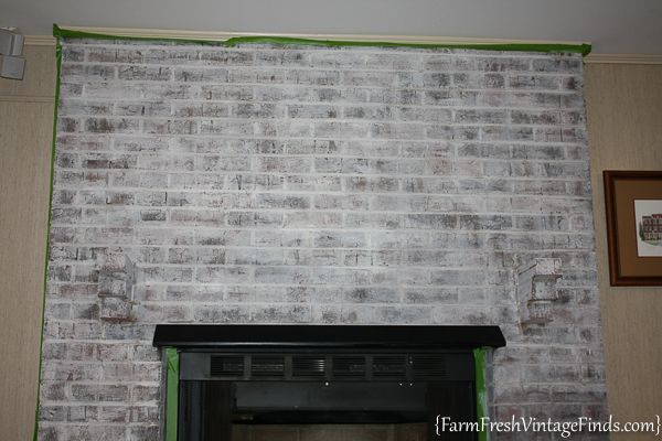 Chalk Paint Fireplace Unique Painting Brick with Debi S Diy Chalk Type Paint Farm Fresh