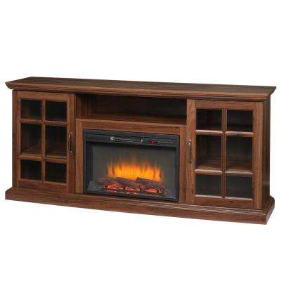 Cherry Wood Fireplace Tv Stand Awesome Edenfield 70 In Freestanding Infrared Electric Fireplace Tv Stand In Burnished Walnut