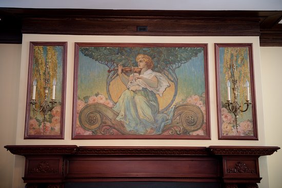 Chicago Fireplace Awesome original Alphonse Mucha Painting Over Fireplace Picture Of