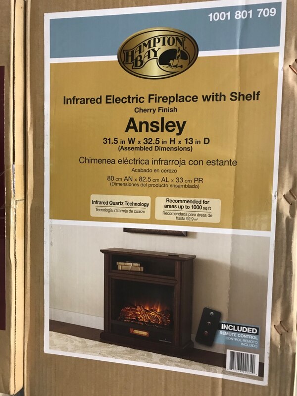 BRAND NEW INFRARED FIREPLACE WITH SHELF dab38a4f1a8cda16a e7ae9