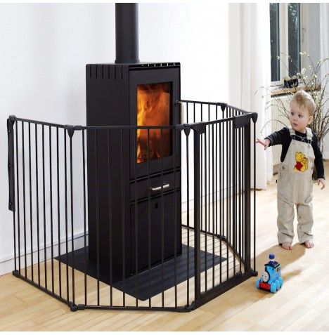 Childproof Fireplace Screen Elegant now Childcare Universal Hearth Gate Playpen Charcoal