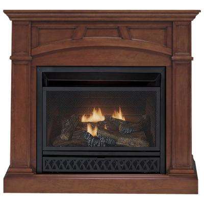 Chimneyless Fireplace Lovely 43 In Convertible Vent Free Dual Fuel Gas Fireplace In Cherry