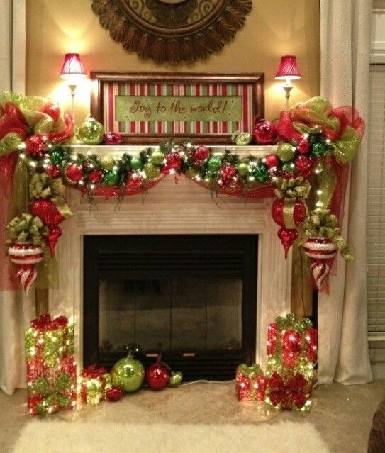 Cute Christmas fireplace decor 2bd00d0a50e c3eb