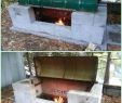 Cinderblock Outdoor Fireplace Elegant Diy Backyard Bbq Grill Projects Instructions