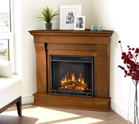 Classic Flame Electric Fireplace Best Of Real Flame Chateau Corner Electric Fireplace — Qvc