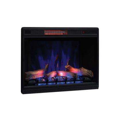 Classic Flame Electric Fireplace Elegant 33 In Ventless Infrared Electric Fireplace Insert with Trim Kit