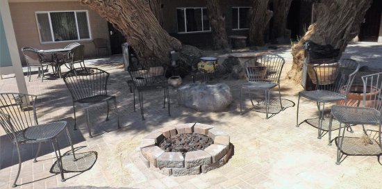 Clay Outdoor Fireplace Unique Fire Pit Picture Of Shoshone Inn Shoshone Tripadvisor