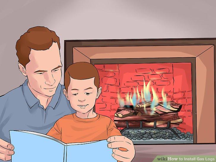 Cleaning Gas Fireplace Logs Lovely How to Install Gas Logs 13 Steps with Wikihow