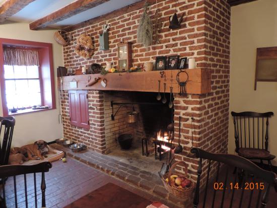 Colonial Fireplace Beautiful original Extra Large Hearth In the Kitchen Picture Of