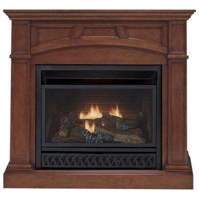 Complete Vent Free Gas Fireplace Packages Beautiful 43 In Convertible Vent Free Dual Fuel Gas Fireplace In Cherry