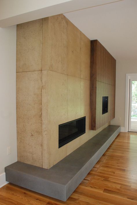 Concrete Fireplace Inspirational Pinterest