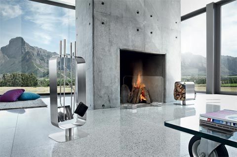 Concrete Fireplace New the Stunning View Okay the Fireplace is Nice Also