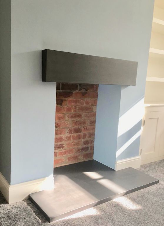 Concrete Fireplace Surround Best Of Polished Concrete Hearths Mantels and Fire Surrounds Made