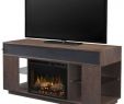 Console Fireplace Luxury Dimplex soundbar and Swing Doors 64 125" Tv Stand with
