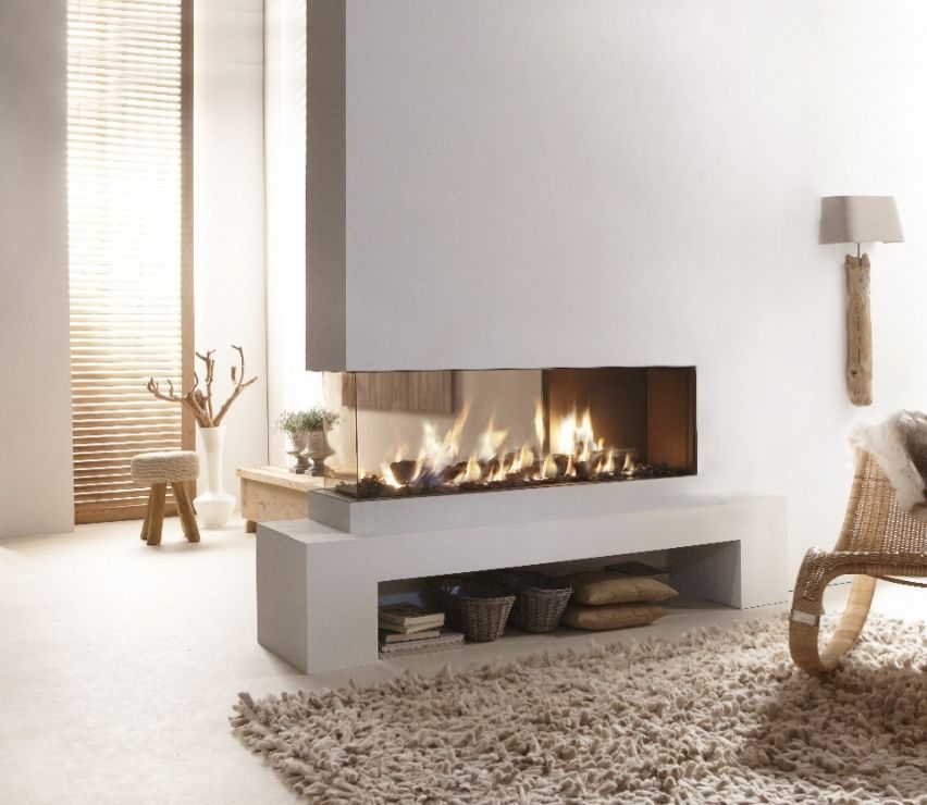 Contemporary Fireplace New Triple Sided Project Fireplace In 2019