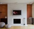 Contemporary Fireplace Surrounds Lovely Deep orange with White & Black Nice Modern Living Room by