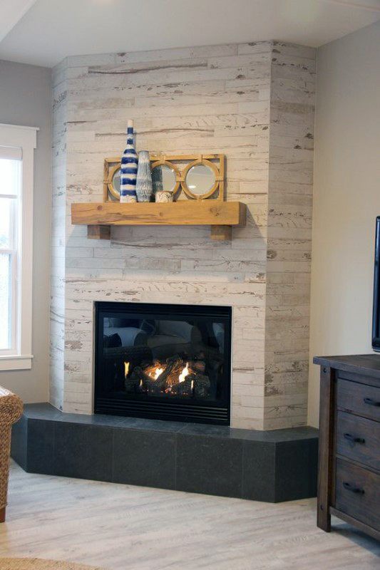 Contemporary Fireplace Tile Ideas New top 70 Best Corner Fireplace Designs Angled Interior Ideas