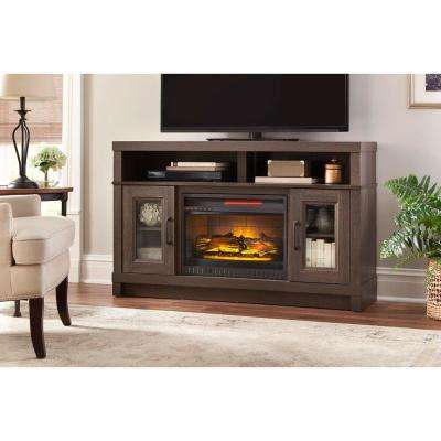 gray oak home decorators collection fireplace tv stands wsfp54hd 31 64 400 pressed