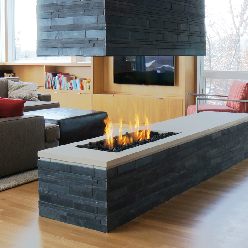 Contemporary Gas Fireplace Designs Awesome Linear Burner System Indoor Spark Modern Fires