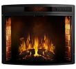 Convert Fireplace to Electric Fresh 26 Inch Curved Ventless Electric Space Heater Built In