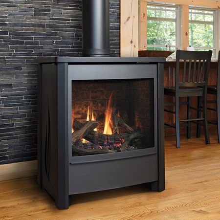 Convert Gas Fireplace to Wood Lovely Kingsman Fdv451 Free Standing Direct Vent Gas Stove