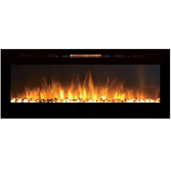 Convert Wood to Gas Fireplace New Regal Flame astoria 60" Pebble Built In Ventless Recessed Wall Mounted Electric Fireplace Better Than Wood Fireplaces Gas Logs Inserts Log Sets