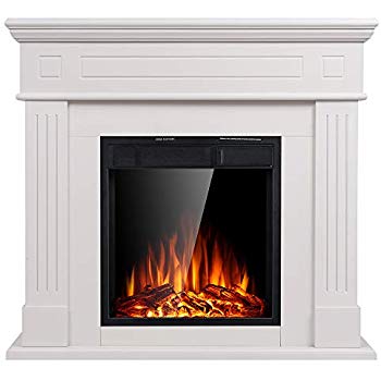 Amazon JAMFLY Mantel Electric Fireplace Wood Surround 41vdOJeVidL SL500 AC SS350