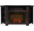 Corner Electric Fireplace Insert Elegant Stratford 56 In Electric Corner Fireplace In Mahogany with 1500 Watt Fireplace Insert