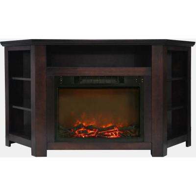 Corner Electric Fireplace Insert Elegant Stratford 56 In Electric Corner Fireplace In Mahogany with 1500 Watt Fireplace Insert