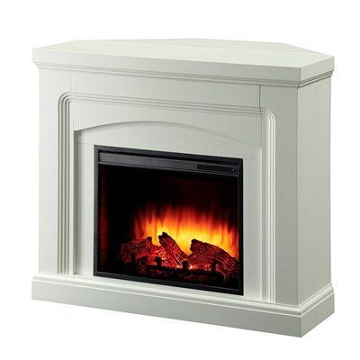 Corner Electric Fireplace Lowes Elegant Pleasant Hearth 42 In White Corner or Flat Wall Electric