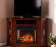 Corner Electric Fireplace Media Centers Fresh southern Enterprises Claremont Corner Fireplace Tv Stand In Mahogany