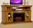 Corner Electric Fireplace Media Centers New 3 Brookfield 26" Premium Oak Media Console Electric