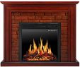 Corner Electric Fireplace Tv Stand Beautiful Jamfly Electric Fireplace Mantel Package Traditional Brick Wall Design Heater with Remote Control and Led touch Screen Home Accent Furnishings