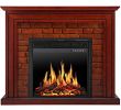 Corner Electric Fireplace Tv Stand Unique Jamfly Electric Fireplace Mantel Package Traditional Brick Wall Design Heater with Remote Control and Led touch Screen Home Accent Furnishings