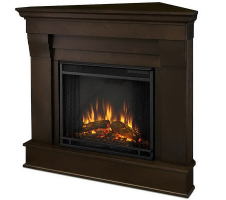 Corner Electric Fireplace Tv Stand Unique Real Flame Chateau Corner Electric Fireplace — Qvc