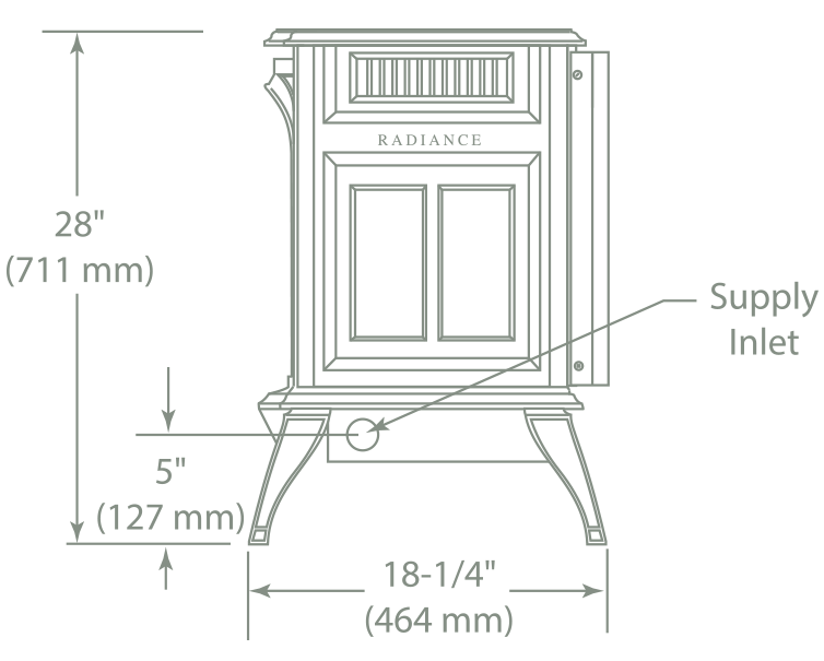 Corner Fireplace Dimensions Lovely Radiance Direct Vent Gas Stoves by Vermont Castings