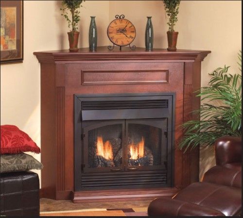 Corner Fireplace Gas Elegant Standard Corner Cabinet Mantel Embc11suo with Base