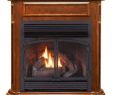 Corner Gas Fireplace Direct Vent Fresh 44 Inch Full Size Ventless Dual Fuel Fireplace In Apple Spice Finish with Remote Control