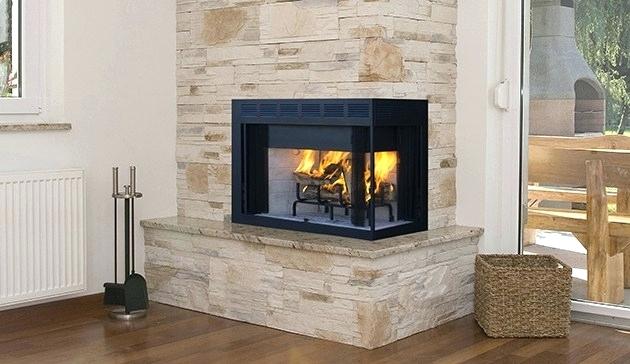 corner wood burning fireplace inserts with blower superior custom series multi sided fireplaces