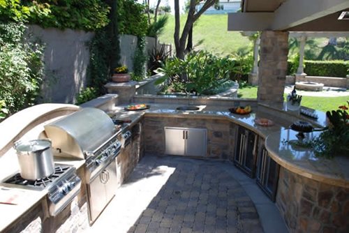 Cost to Build Outdoor Fireplace Luxury Outdoor Kitchen Cost Landscaping Network