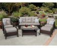 Costco Outdoor Fireplace New Cordova 6 Piece Deep Seating Set All Weather Wicker is