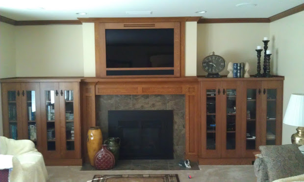 Craftsman Entertainment Center With Fireplace Year of IMAG0767