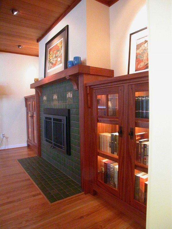 Craftsman Style Fireplace Elegant Image by David Getts Designer Builder Inc