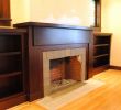 Craftsman Style Fireplace Surround Awesome Craftsman Style Mantel & Bookcases