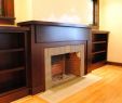 Craftsman Style Fireplace Surround Awesome Craftsman Style Mantel & Bookcases