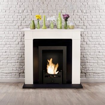 Cream Electric Fireplace Beautiful Carrington Cream Traditional Bio Ethanol Fireplace