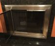 Custom Fireplace Doors Elegant Nickel Steel Fireplace W Smoked Glass Doors