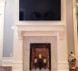 Custom Fireplace New Family Room Custom Mantel with Marble Subway Tile and