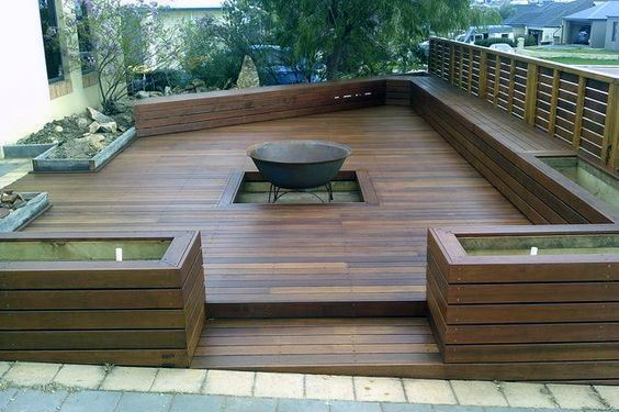 Deck with Fireplace Best Of Decking Ideas with Fire Pit