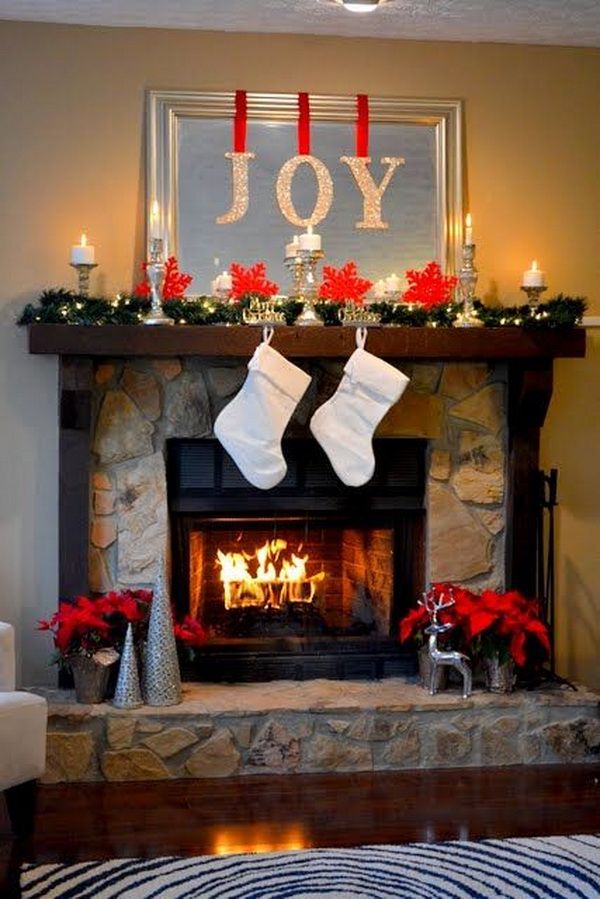 Decorate Fireplace Mantel Beautiful Simple Beautiful Holiday Mantel Diy Joy Letters